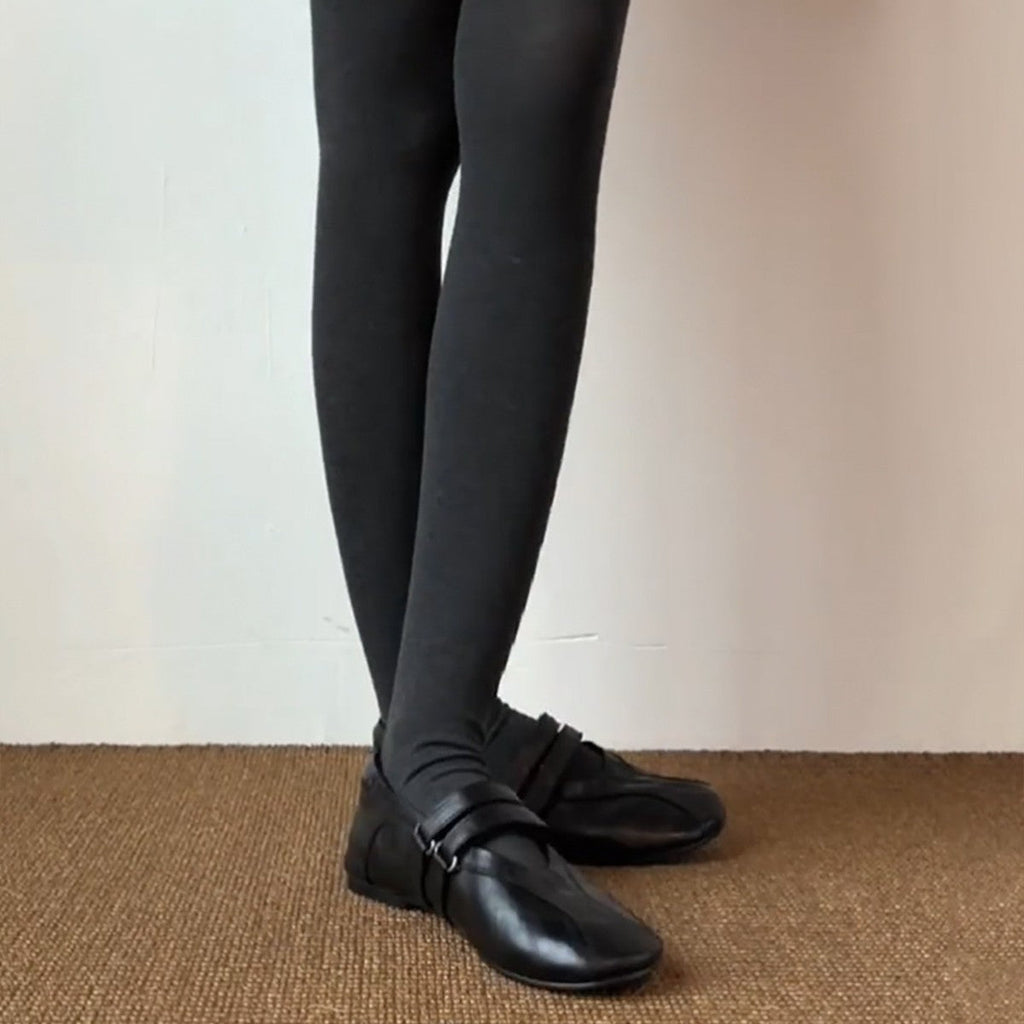 Damen elegante Mokassins mit modischen Riemchen