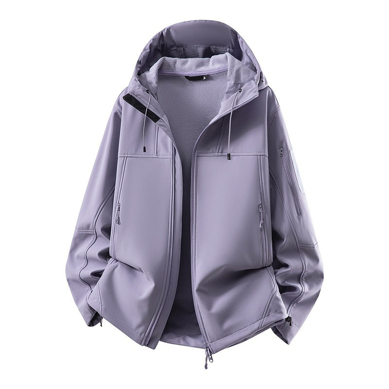 Herren Softshell-Jacke mit Fleecefutter, wasserabweisend und kapuzenverstärkung Shop Nory