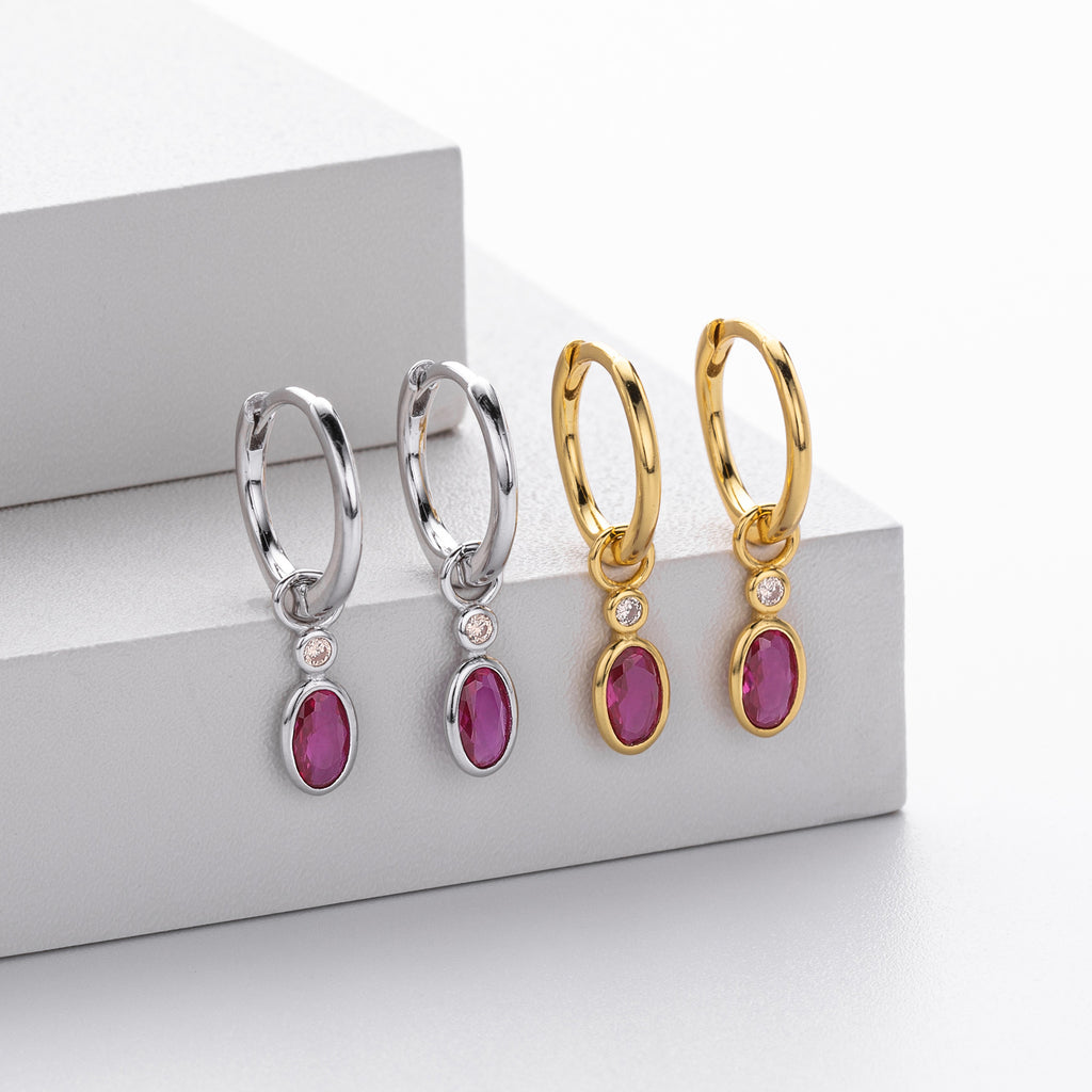 Damen Ohrhänger mit luxuriösem Zirkon Anhänger aus hochwertigem 925 Sterling Silber Shop Nory