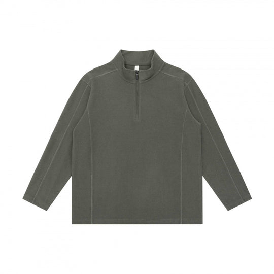 Unisex Texturierter Half‑Zip‑Strickpullover im Boxy‑Schnitt mit Stehkragen Shop Nory