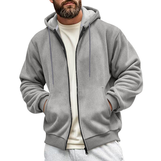 Herren Sportliche Kapuzenjacke mit innovativer Struktur