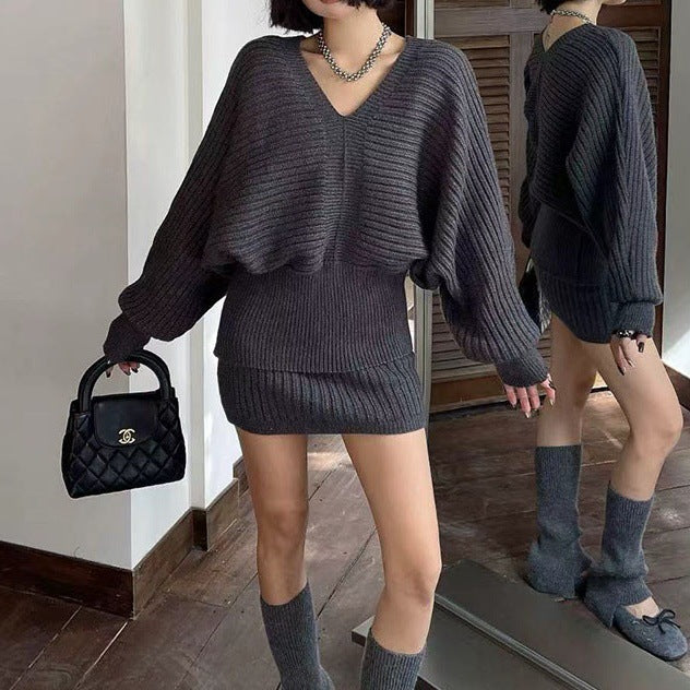 Damen Modischer Pullover Kleid Shop Nory