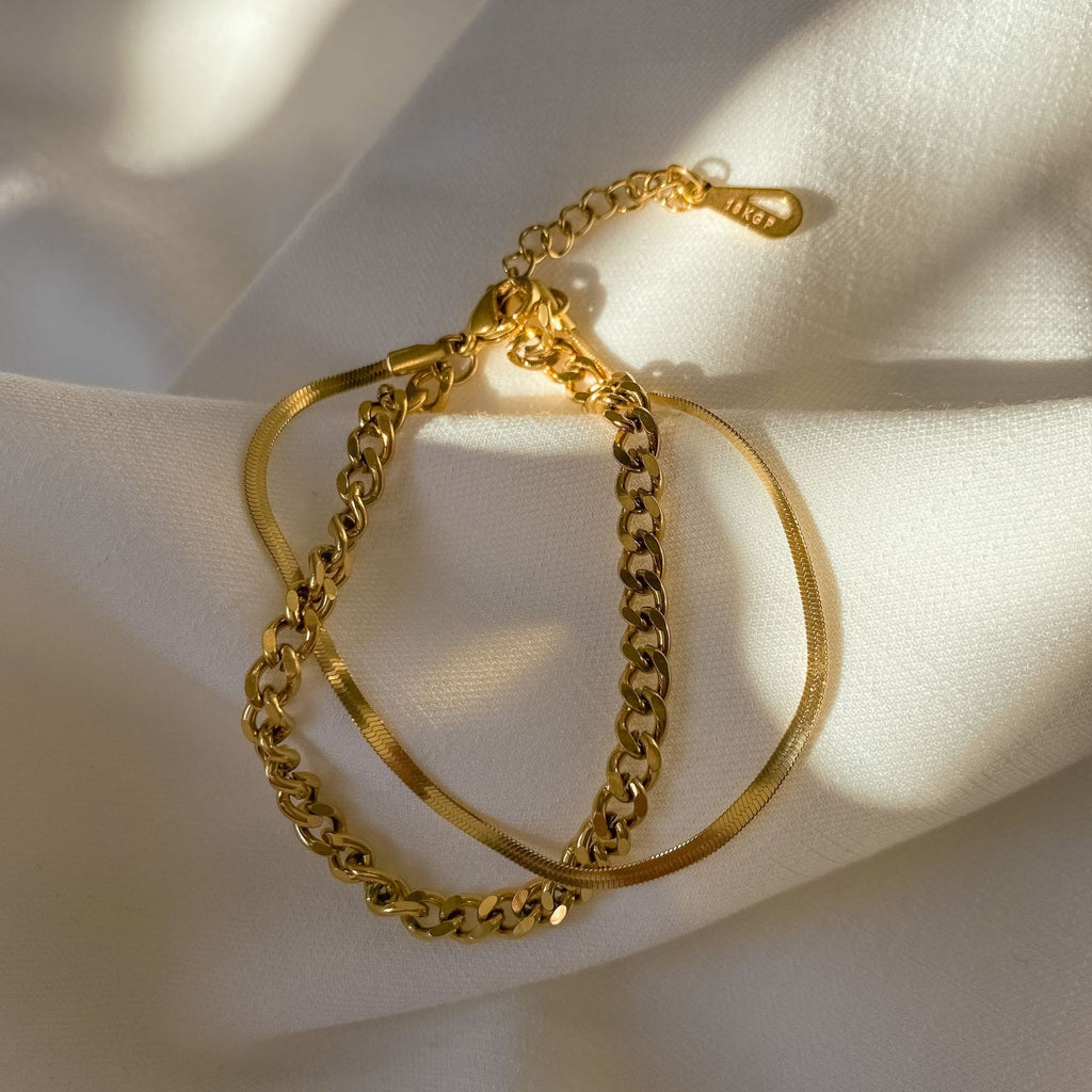 Damen Schmuckarmband mit modernem Gliederdesign und elegantem Verschluss Shop Nory
