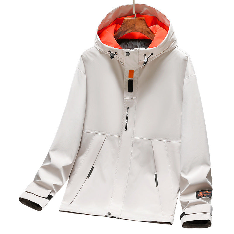 Herren Leichte Utility-Regenjacke mit Kapuze, winddichtem Softshell und reflektierenden Einsätzen Shop Nory