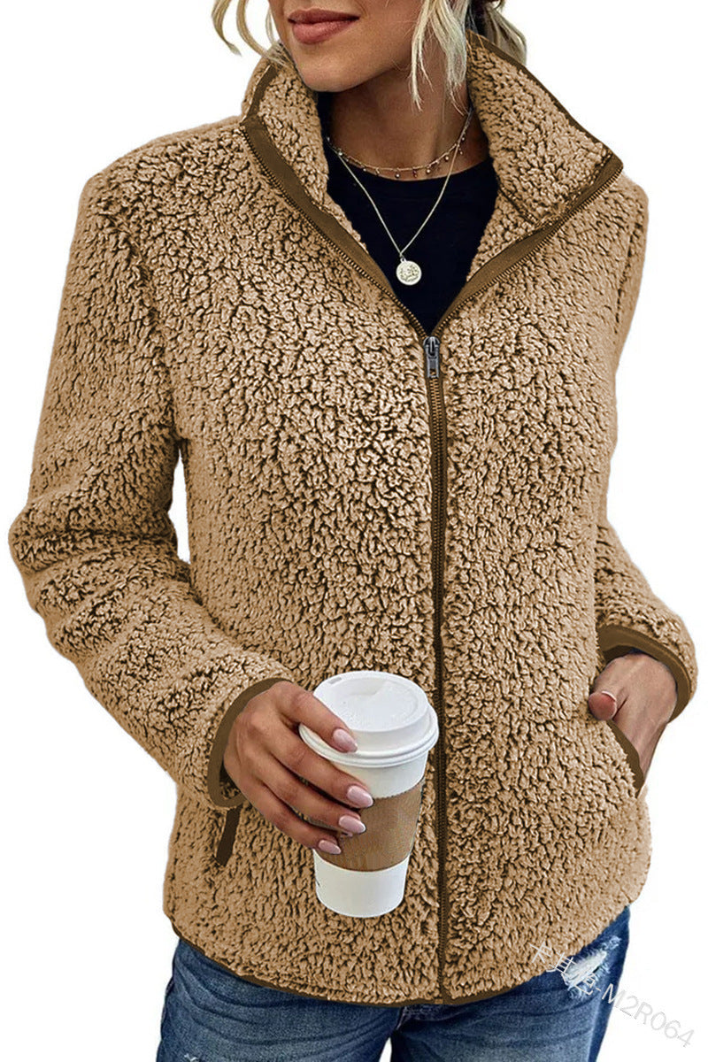 Damen Fleecejacke mit wunderbar weichem Material und stylischem Reißverschluss