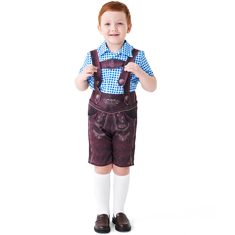 Herren nan kurze Trachtenlederhose mit verstellbaren Trägern und traditioneller Stickerei Shop Nory