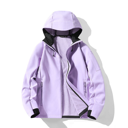Damen Softshelljacke mit Kapuze und Fleece-Innenfutter, winddicht wasserabweisend Shop Nory
