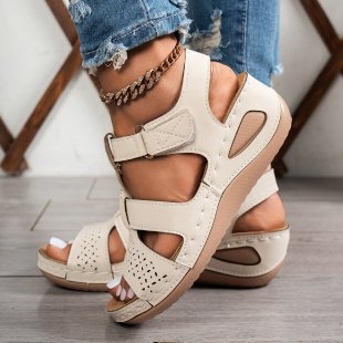 Damen Komfortable Riemensandalen mit anatomischem Fußbett