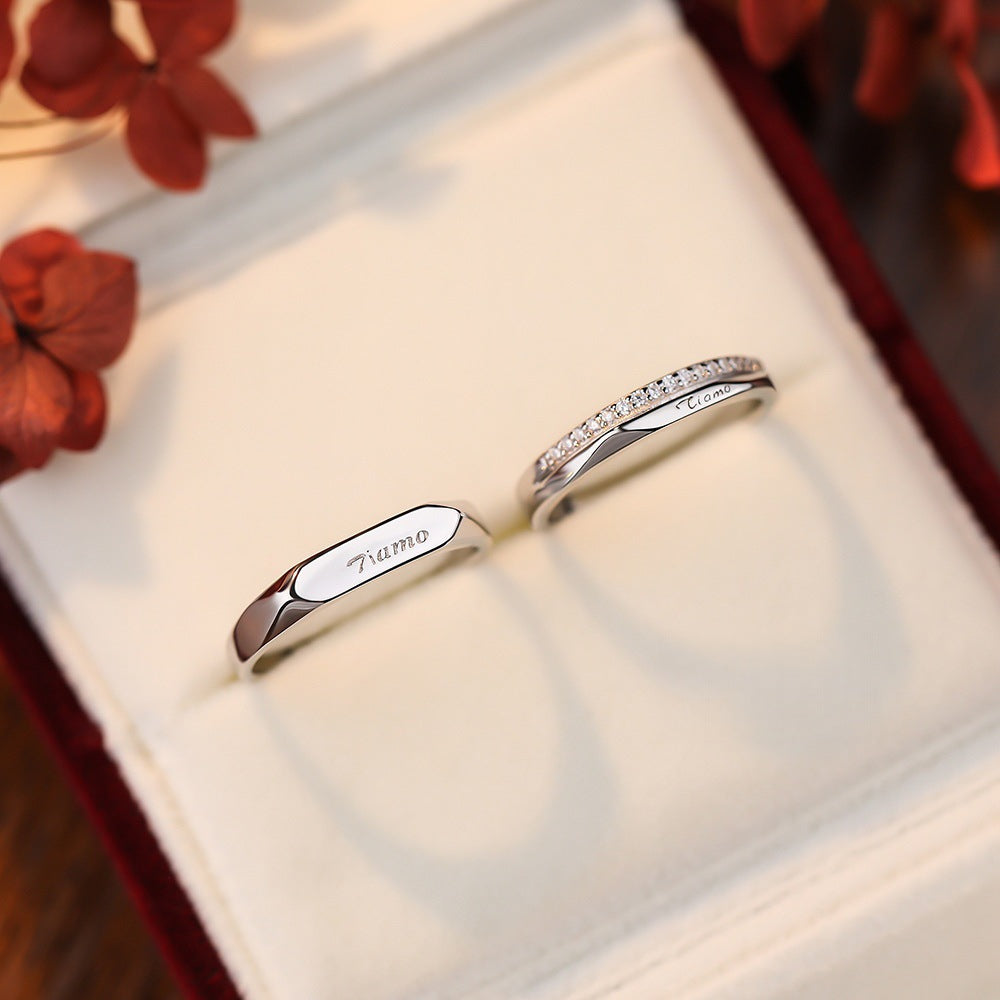 Damen personalisierter Ring mit elegantem, graviertem Design Shop Nory
