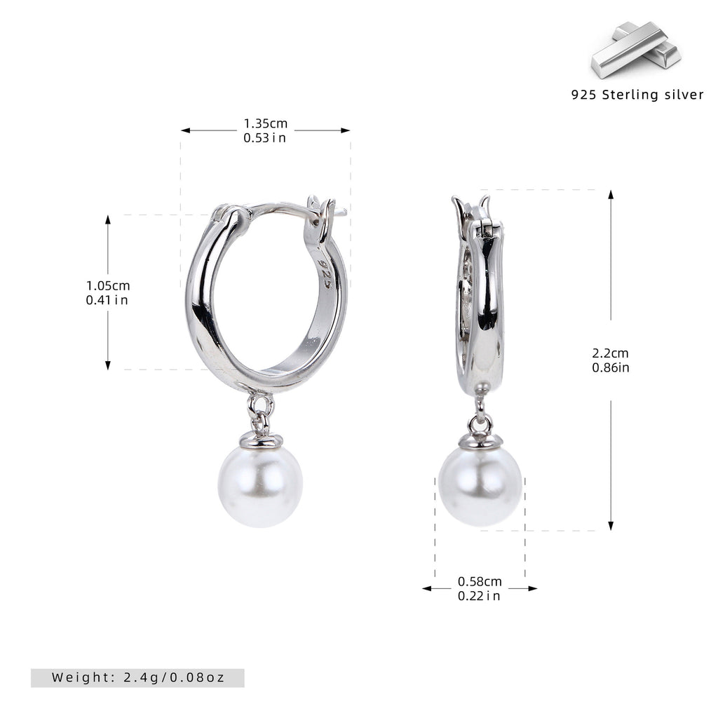 Damen Creolen mit Anhängern aus Perlen Shop Nory