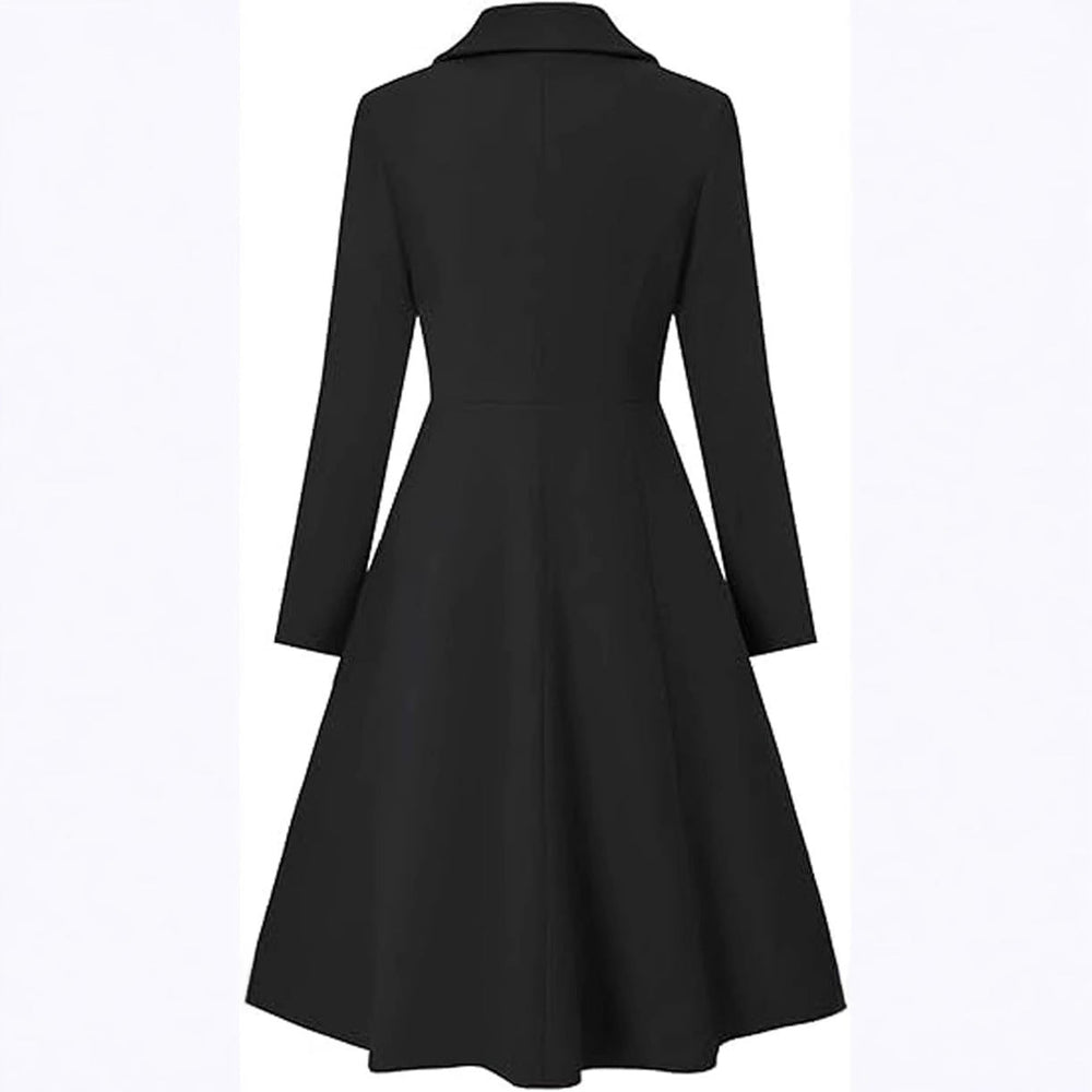Damen Eleganter Oversize-Mantel mit doppelter Knopfreihe