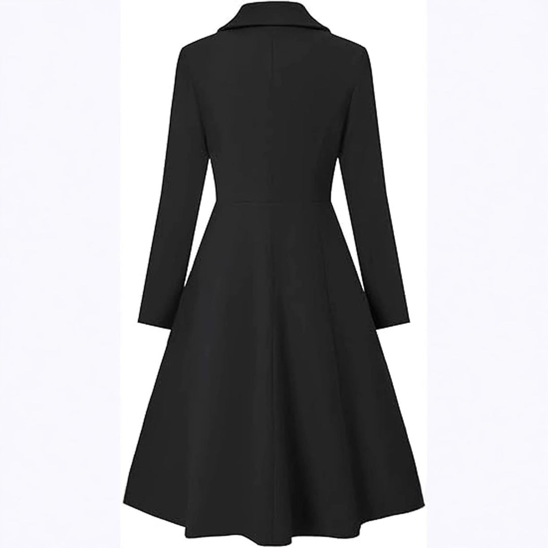Damen Eleganter Oversize-Mantel mit doppelter Knopfreihe