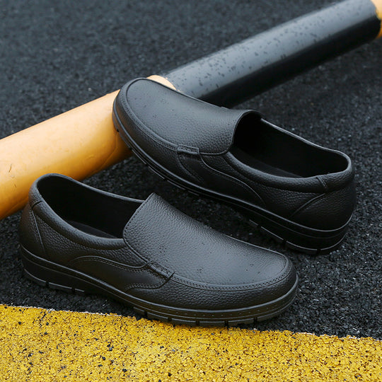 Herren Slipper Arbeits- und Freizeitschuh aus strukturiertem Kunstleder mit gepolsterter Innensohle Shop Nory