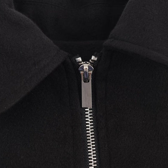 Damen minimalistische Übergangsjacke mit hohem Kragen