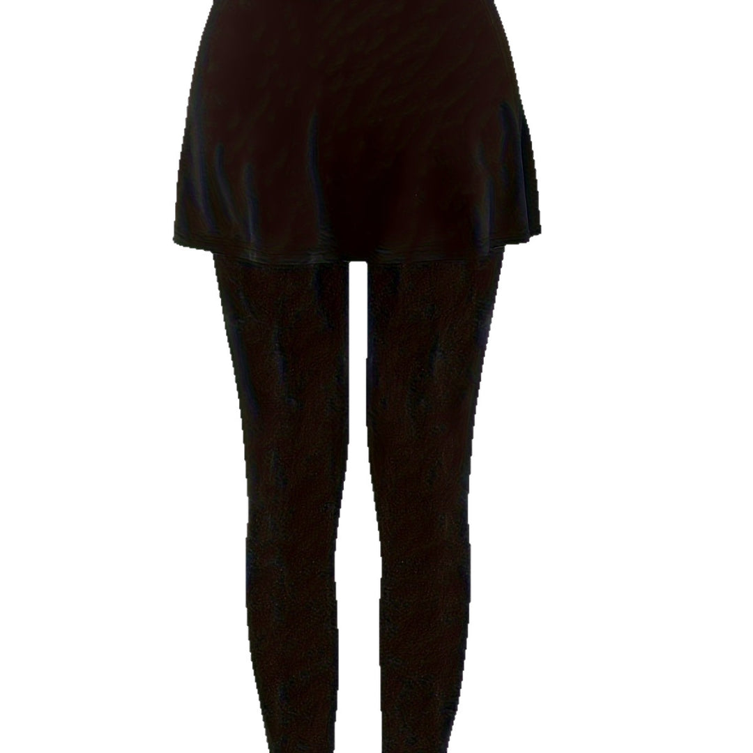 Damen Highwaist-Leggings mit integriertem Tellerrock und figurschmeichelnder Silhouette Shop Nory