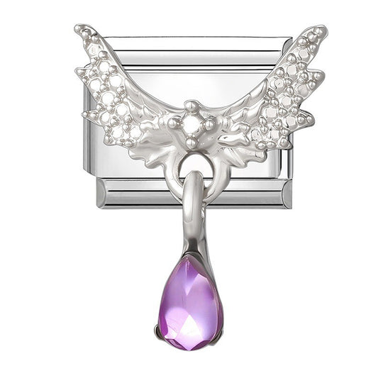 Zarte Schmetterling Charm-Link-Anhänger Aus Hochwertigem Edelstahl mit Kristallakzent