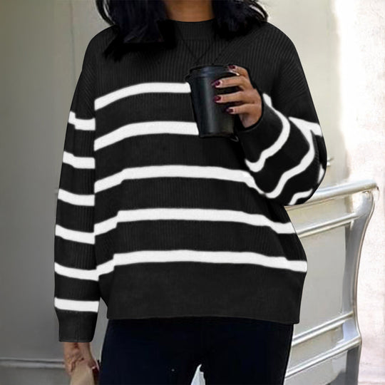 Damen nan oversized Mohair-Strickpullover mit weitem Carmen-Boat-Ausschnitt und flauschiger Struktur Shop Nory