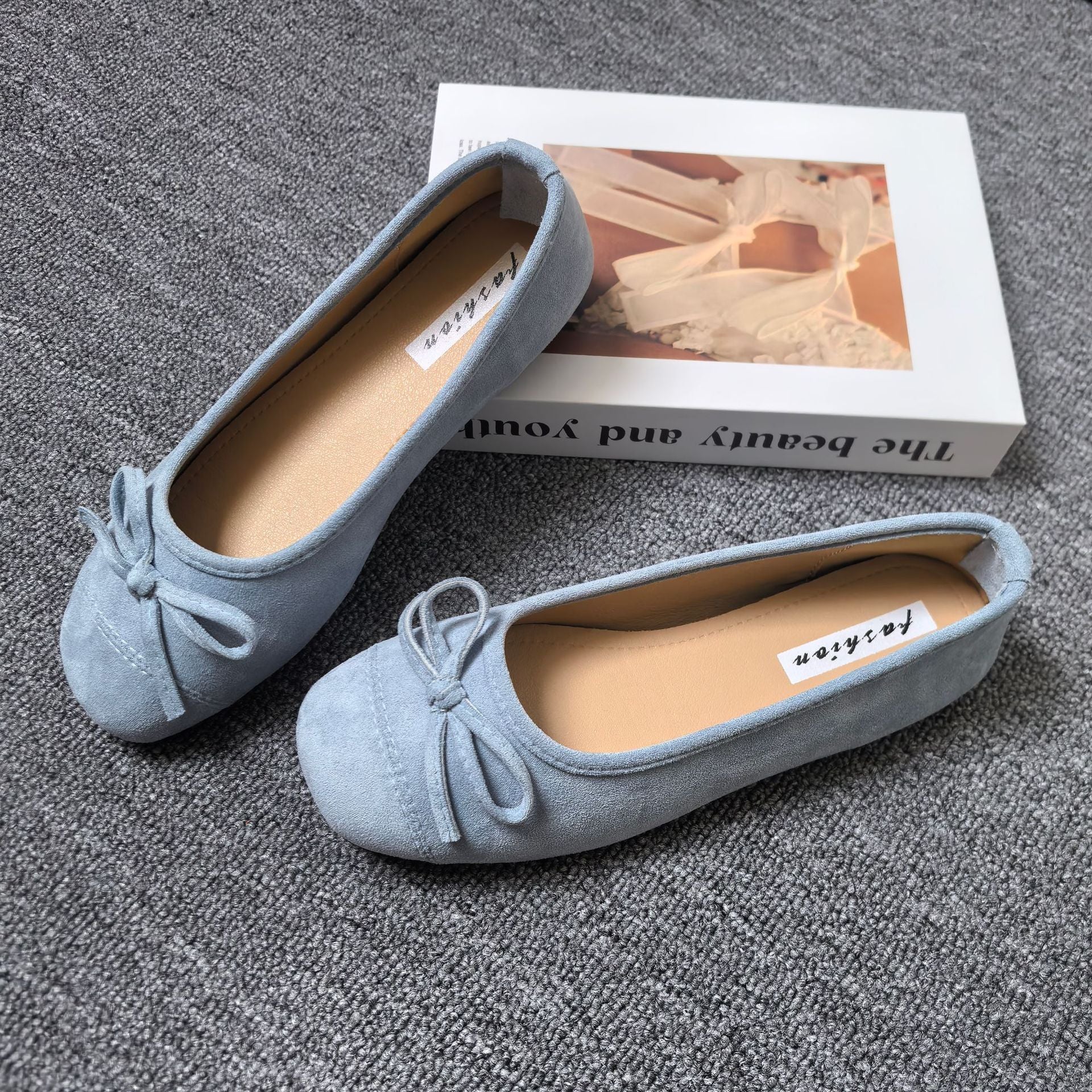 Damen Ballerinas mit elegantem Schleifen-Detail und softem Innenfutter
