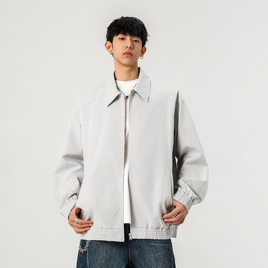 Herren Legere Übergangsjacke mit Reißverschluss und elastischem Saum Shop Nory