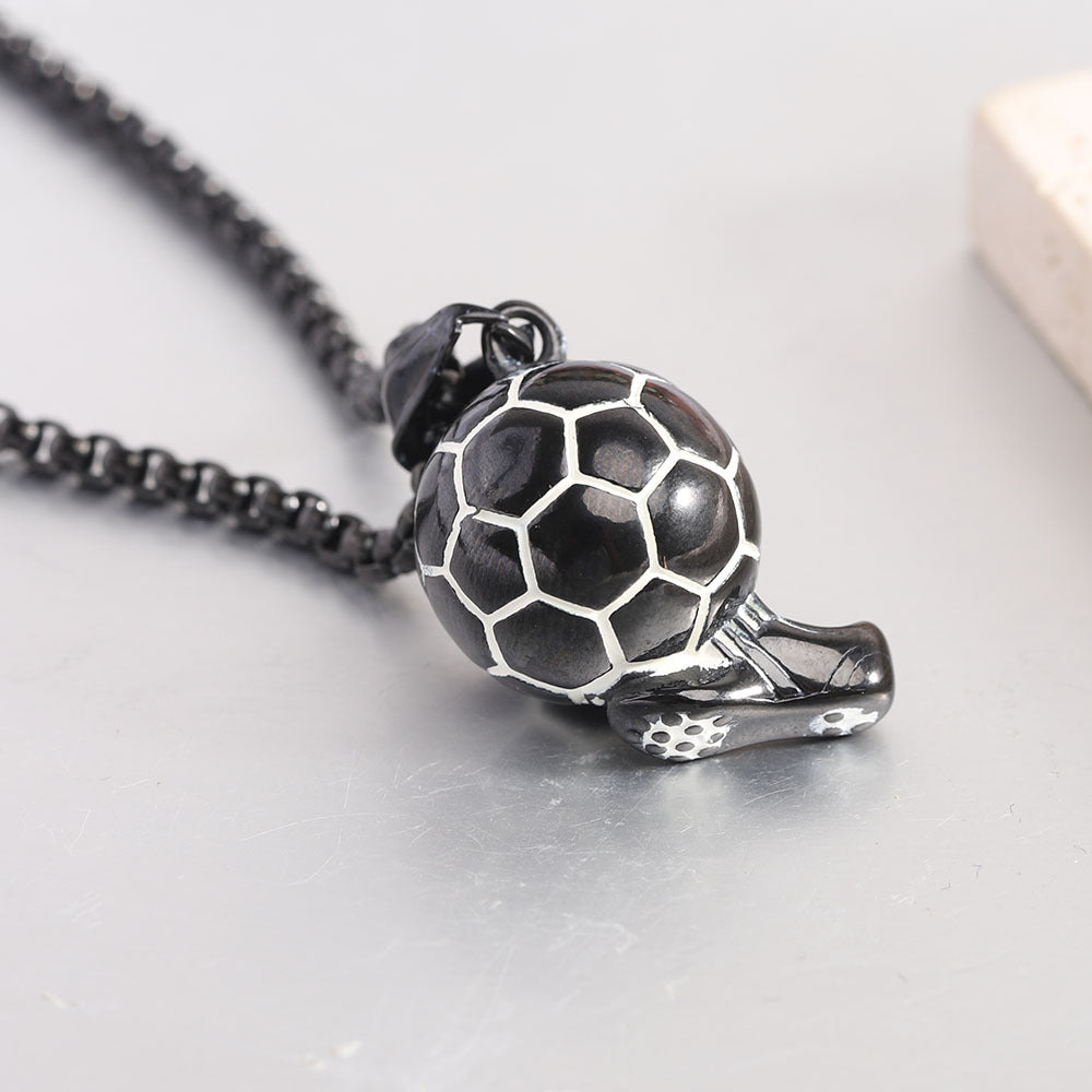 Herren Halskette mit Fußball- und Fußballschuh-Anhänger Shop Nory