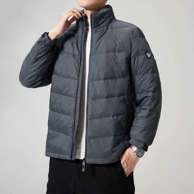Herren Leichte gesteppte Thermojacke mit Stehkragen und winddichter Isolierung Shop Nory