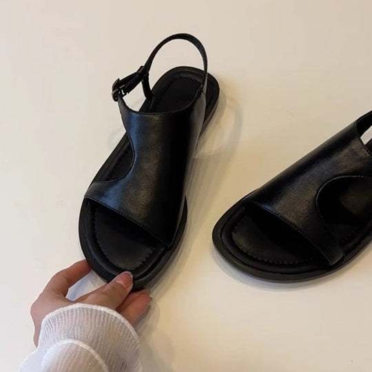 Damen Lederelastische Sandalen
