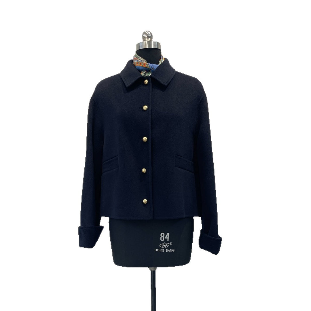 Damen Elegante Wollmischung Jacke Shop Nory