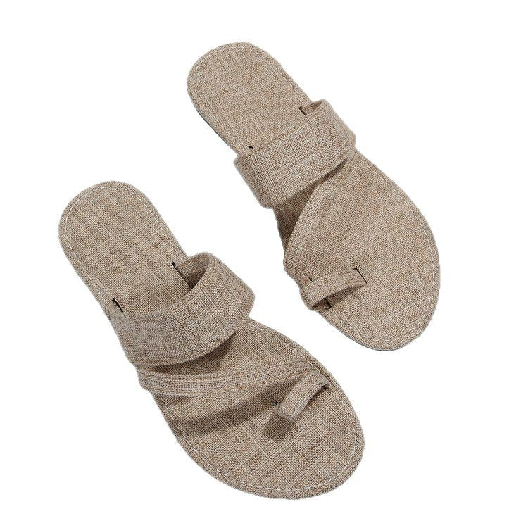 Damen lässige Slide-Pantoletten aus Denim