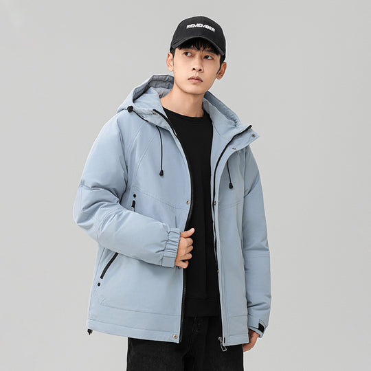 Herren Technische Winterjacke mit verstellbarem Kapuzenkragen Shop Nory
