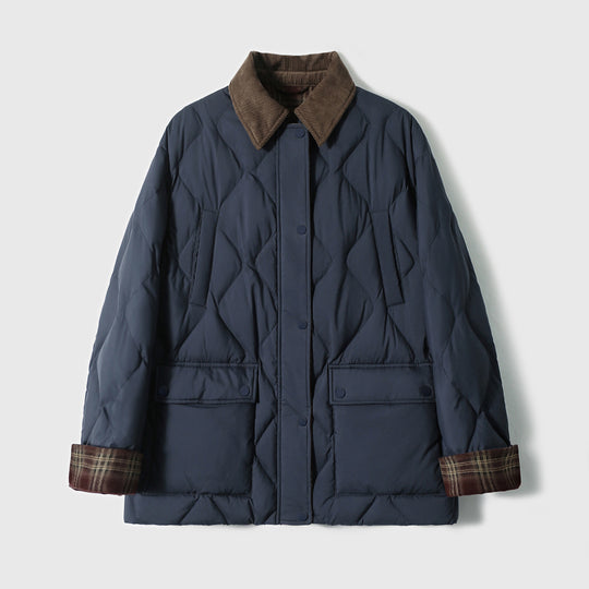 Damen Steppjacke mit karierten Akzenten Shop Nory
