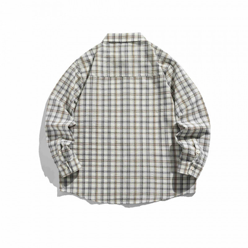 Unisex Kariertes Overshirt aus leichtem Flanell im Relaxed‑Boxy‑Fit mit Brustpattentasche Shop Nory