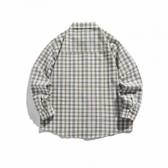 Unisex Kariertes Overshirt aus leichtem Flanell im Relaxed‑Boxy‑Fit mit Brustpattentasche Shop Nory