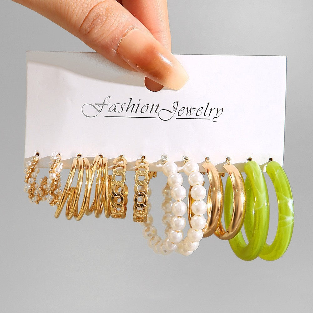 Damen Ohrringe im stylischen Set mit verschiedenen Designs Shop Nory