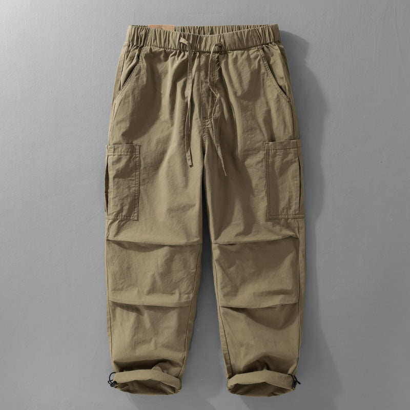 Herren Cargohose mit elastischem Bund, Kordelzug und aufgesetzten Beintaschen Shop Nory