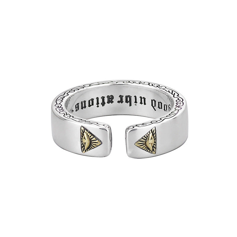 Damen Offener Ring mit kunstvollem Sonnenmotiv und edlen Akzenten Shop Nory