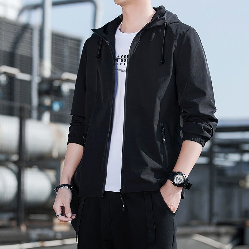 Herren Leichte Sportjacke mit Kapuze Shop Nory