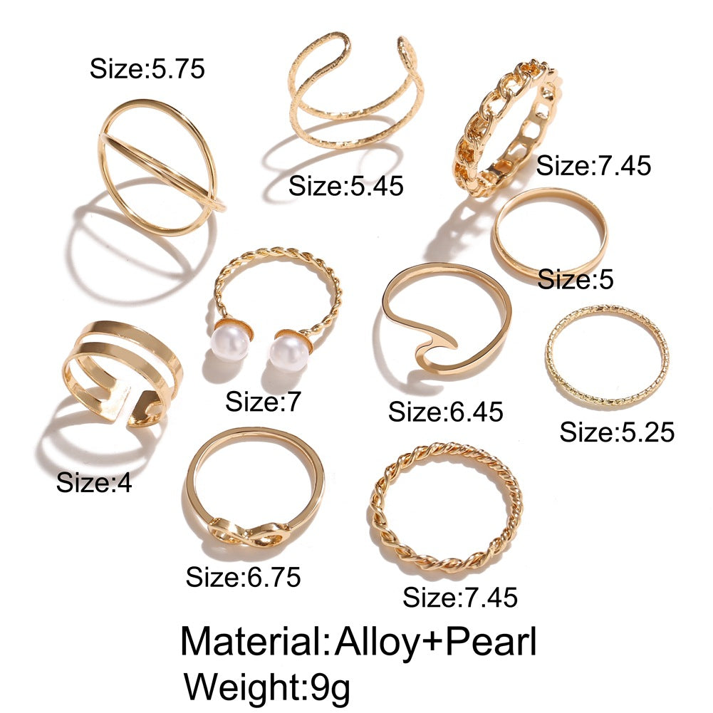 Damen Ring-Set mit eleganten und filigranen Designs Shop Nory