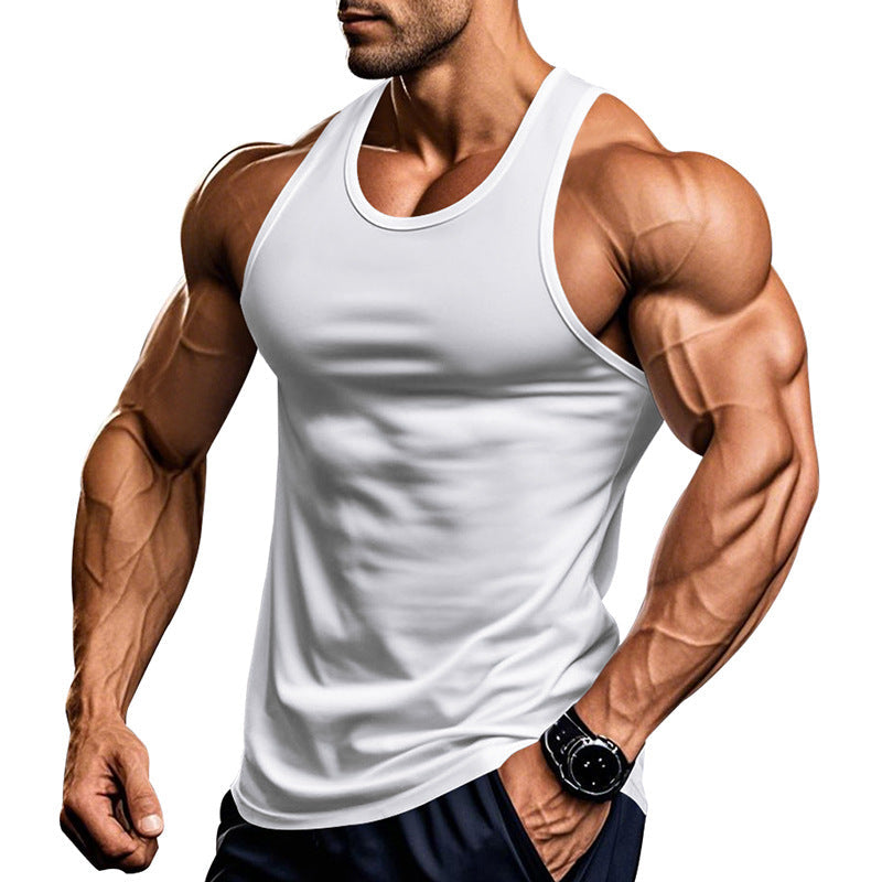 Herren atmungsaktives Fitness Tanktop mit Racerback-Schnitt