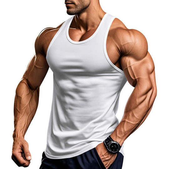 Herren atmungsaktives Fitness Tanktop mit Racerback-Schnitt