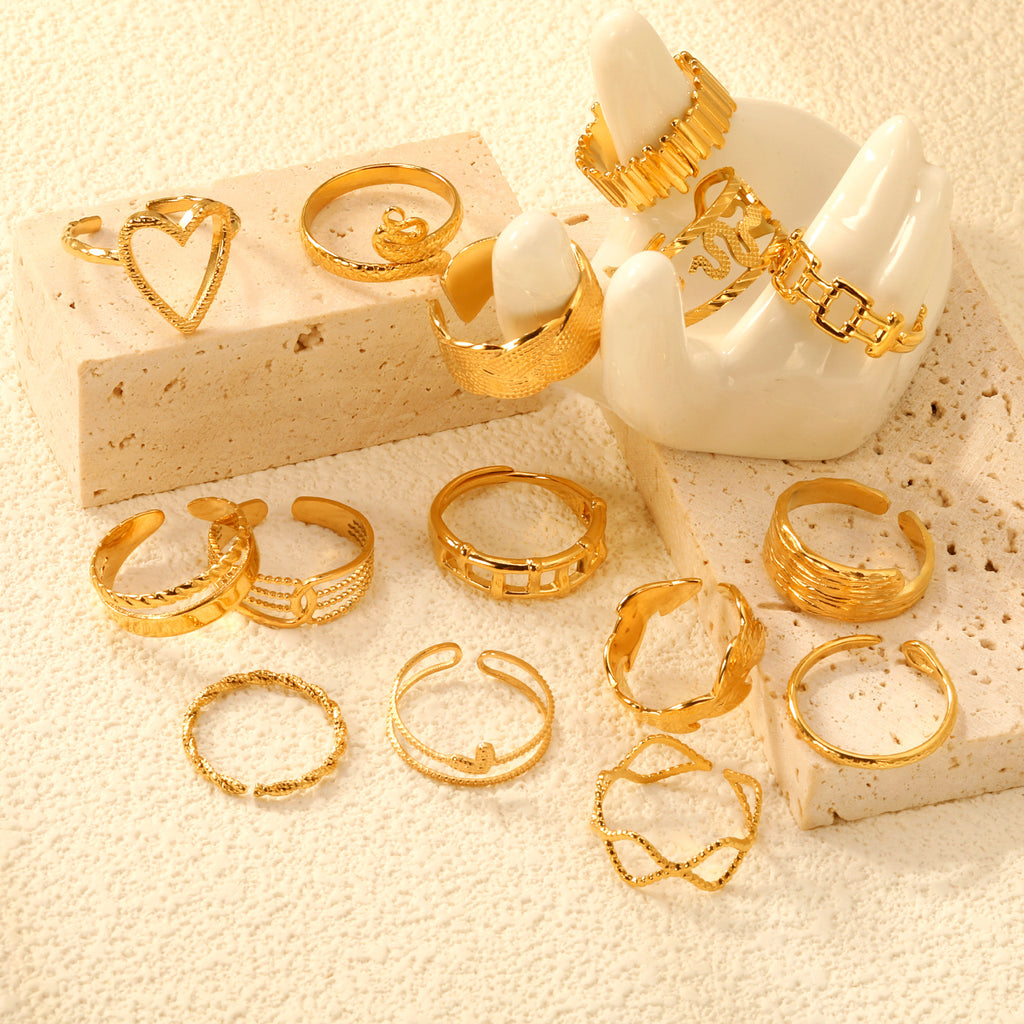 Damen Ring mit kunstvollem Schlangenmotiv und verstellbarem Design Shop Nory