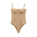 Damen stilvoller Bodys mit Bügel und verstellbaren Trägern Shopnory