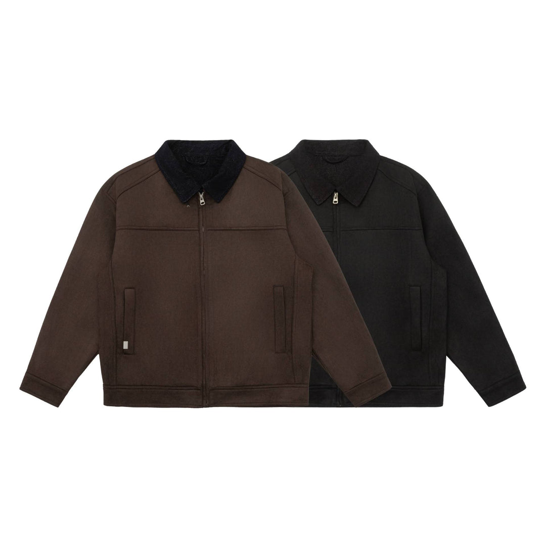 Herren Kurzblouson im Canvas-Workwear-Stil mit Cordkragen Shop Nory
