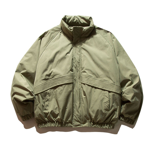 Herren Wattierter Boxy-Bomber mit hohem Stehkragen und elastischem Saum Shop Nory