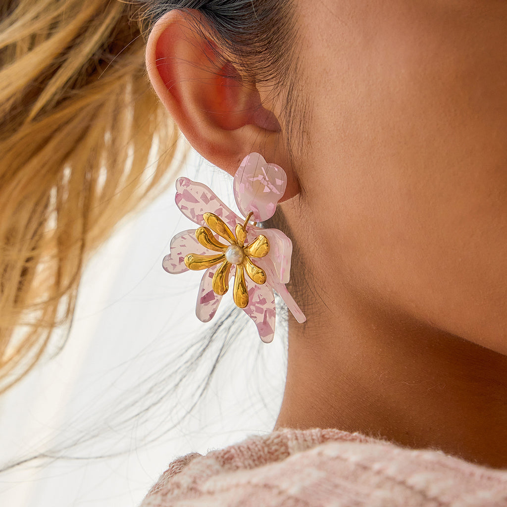 Damen Ohrhänger mit floralem Design und hypoallergenen Eigenschaften Shop Nory