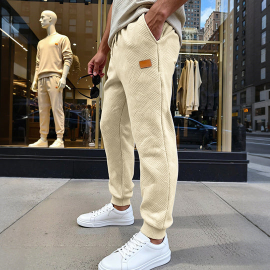Herren Stepp-Jogginghose mit geometrischem Strukturmuster Shop Nory
