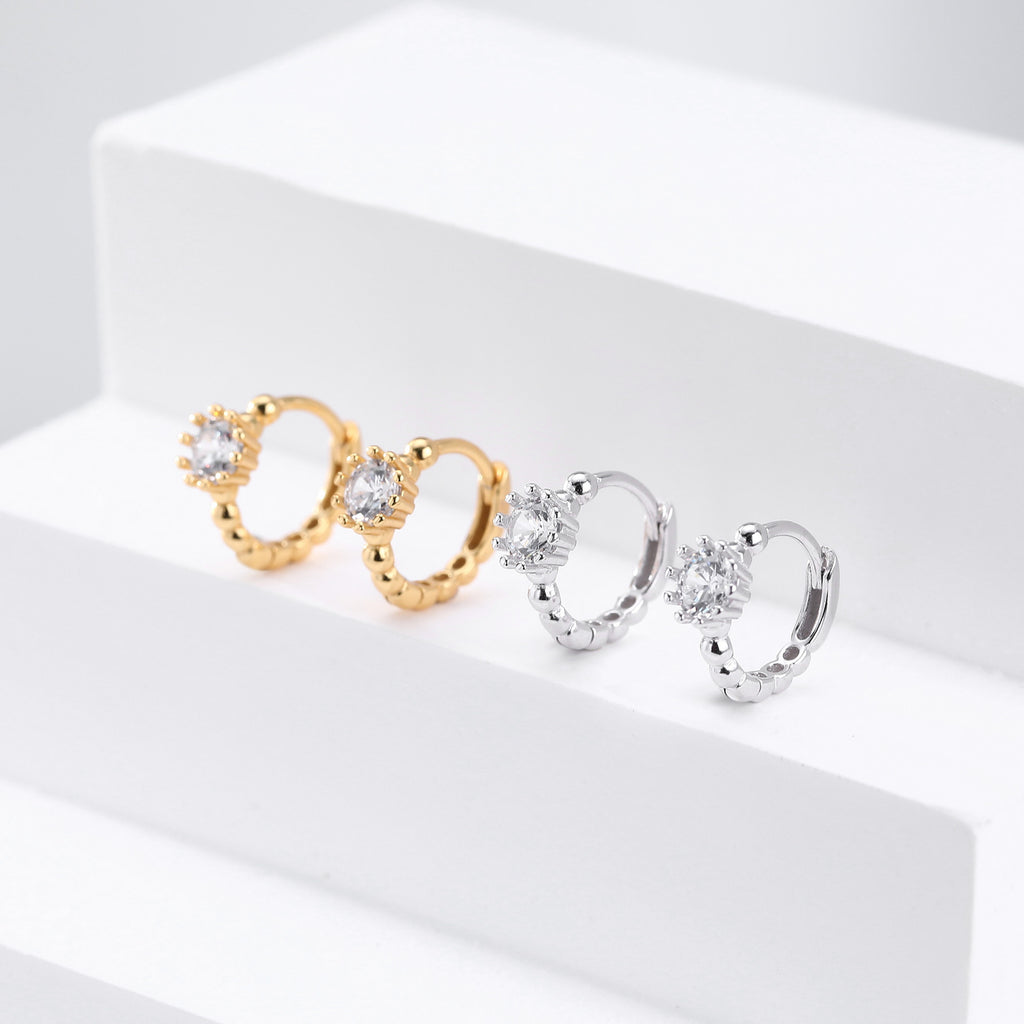 Damen Ohrhänger mit funkelndem 5A Zirkon und hochwertigem 925 Sterling Silber Shop Nory