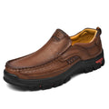 Herren Premium-Leder Mokassins mit rutschfester Laufsohle Shopnory