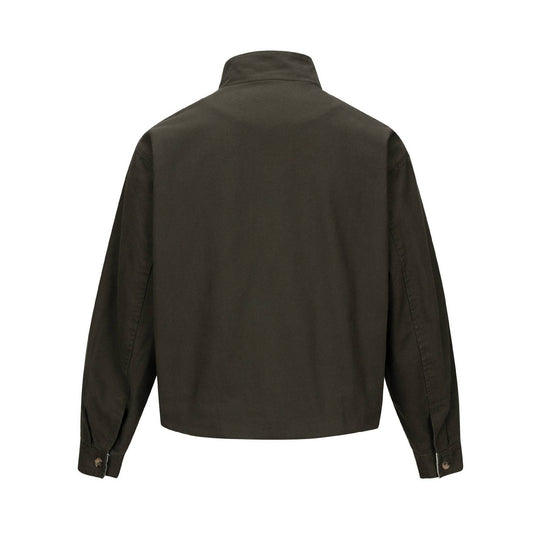 Unisex Kurzblousonjacke mit hochgeschlossenem Nietenkragen und Utility‑Taschen Shop Nory