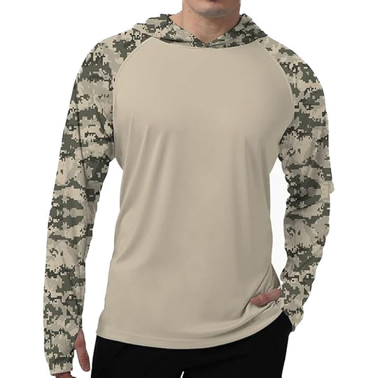 Herren Sportlicher Kapuzenpullover mit abstraktem Druck
