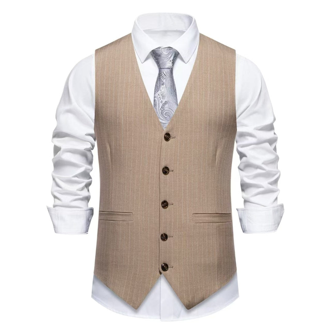 Herren elegante Weste mit feinen Knopfdetails